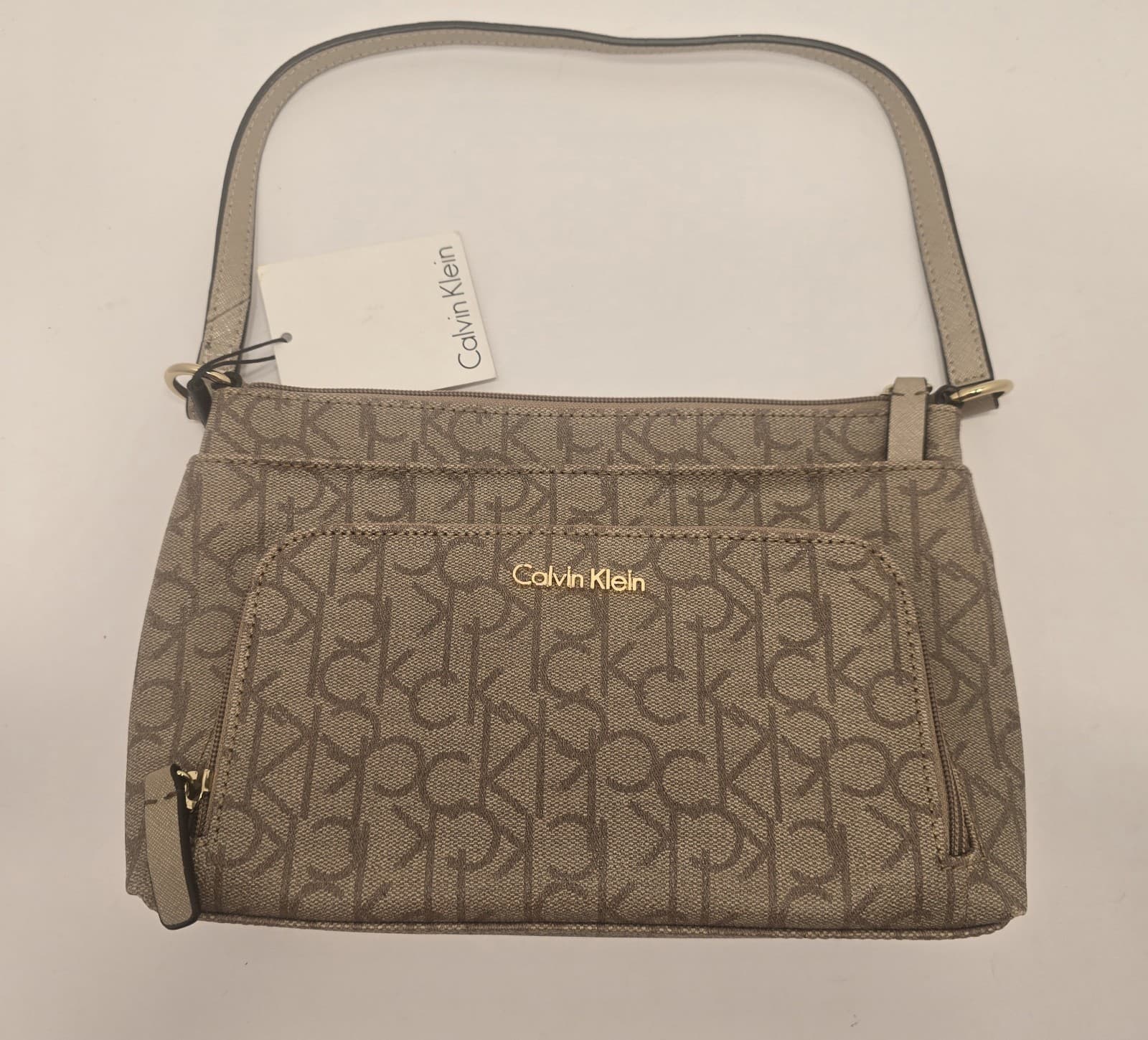 Calvin Klein Small Shoulder Bag 10.5"L x 7.25"T Iconic Logo Purse *MAKE OFFER - Thumbnail 13