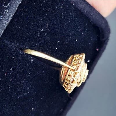 Vintage Ruby Unisex Stone & Diamond Ring 13 Diamonds 1.53 Carat T.W. (GJE003211) - Thumbnail 9