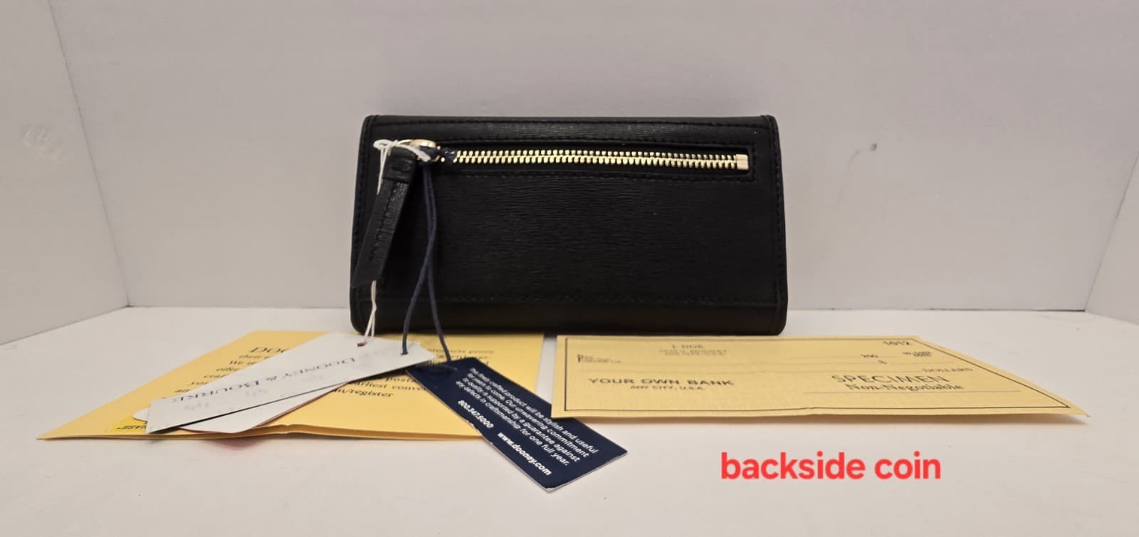 Dooney & Bourke Saffiano Leather Continental Clutch Wallet Black - Thumbnail 7