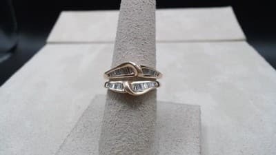 Lady's Diamond Engagement Ring 31 Diamonds .62 Carat T.W. 14K Yellow Gold (8-2) - Image 1