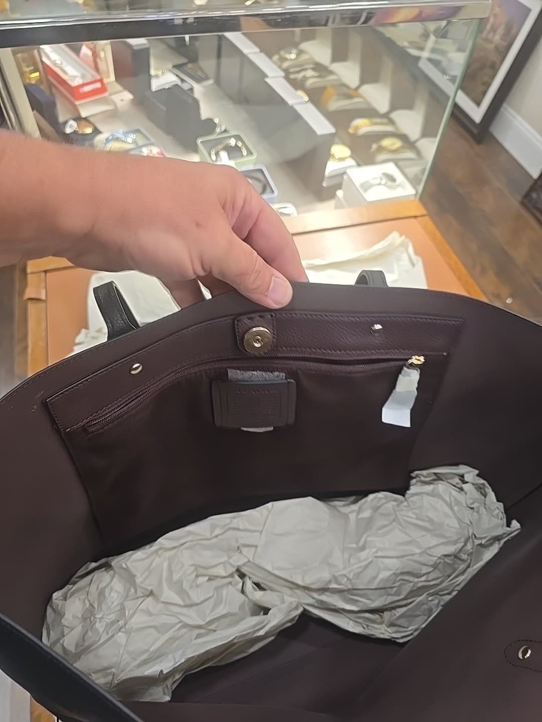 New Coach F72673 Women's Leather Avenue Tote Bag -Retails $398.00 make offer - Thumbnail 2