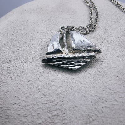 Silver PENDANT NECKLACE 925 Silver 4.11g (GJE003580) - Image 1