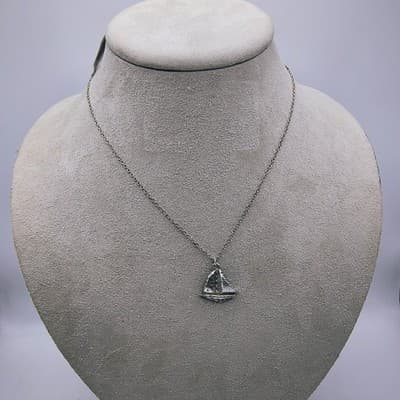 Silver PENDANT NECKLACE 925 Silver 4.11g (GJE003580) - Thumbnail 9