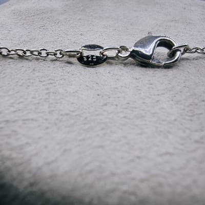 Silver PENDANT NECKLACE 925 Silver 4.11g (GJE003580) - Thumbnail 8