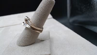Lady's Diamond Engagement Ring 31 Diamonds .62 Carat T.W. 14K Yellow Gold (8-2) - Thumbnail 5