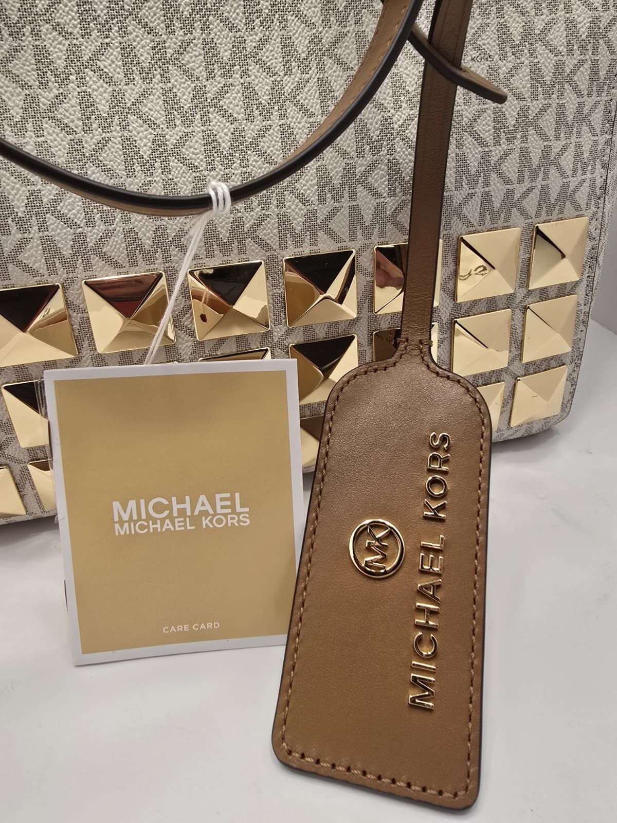 Michael Kors Logo Sinclair Large Leather East West Grab Tote With dust bag & tag - Thumbnail 7