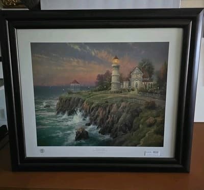 THOMAS KINKADE - HAND-SIGNED! VICTORIAN LIGHT SEASCPAE 47/510 I/P - Image 1