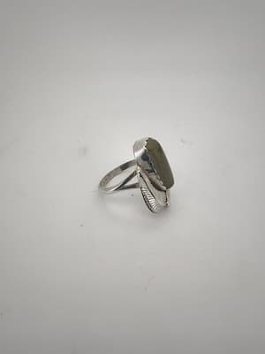 Bisbee Turquoise Unisex Silver & Stone Ring 925 Silver 5.82g (GJE003730) - Thumbnail 4