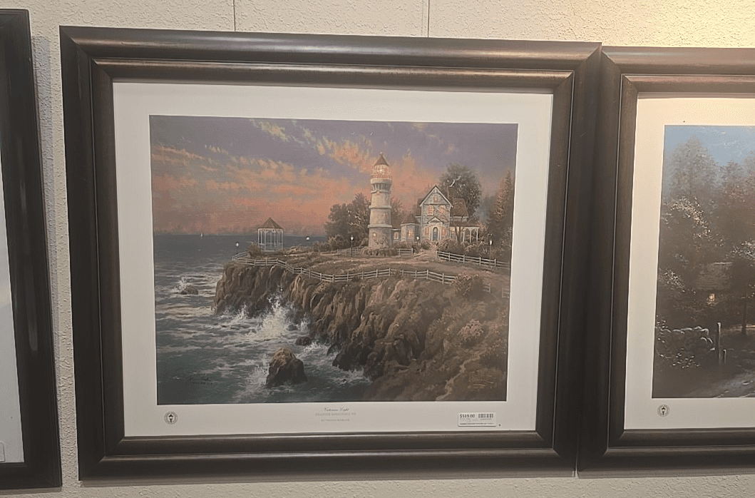 THOMAS KINKADE - HAND-SIGNED! VICTORIAN LIGHT SEASCPAE 47/510 I/P - Thumbnail 11