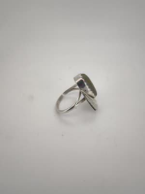 Bisbee Turquoise Unisex Silver & Stone Ring 925 Silver 5.82g (GJE003730) - Thumbnail 3