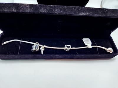 Pandora Silver Charm Bracelet 925 Silver 26.73g (GJE000209) - Thumbnail 5