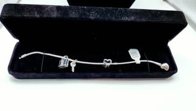 Pandora Silver Charm Bracelet 925 Silver 26.73g (GJE000209) - Thumbnail 6