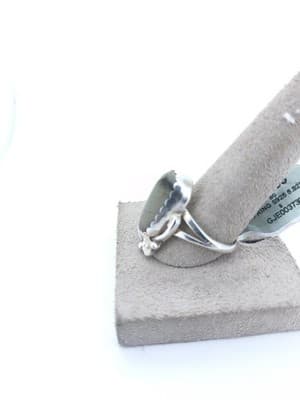 Bisbee Turquoise Unisex Silver & Stone Ring 925 Silver 5.82g (GJE003730) - Thumbnail 11