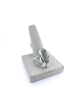 Bisbee Turquoise Unisex Silver & Stone Ring 925 Silver 5.82g (GJE003730) - Thumbnail 10