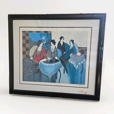 Itzchak Tarkay TWO BY TWO Signed Seriolithograph Approx 30x26 See DESCRIPTION - Thumbnail 3