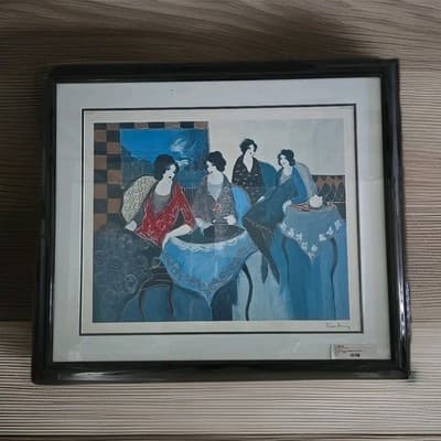 Itzchak Tarkay TWO BY TWO Signed Seriolithograph Approx 30x26 See DESCRIPTION - Thumbnail 9