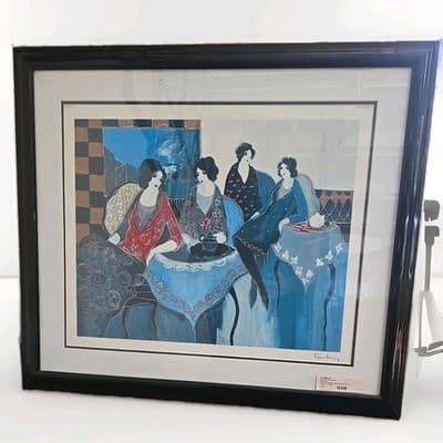 Itzchak Tarkay TWO BY TWO Signed Seriolithograph Approx 30x26 See DESCRIPTION - Thumbnail 5