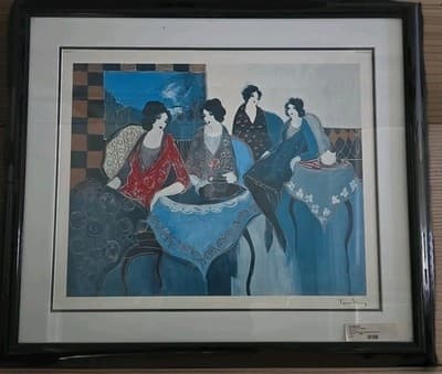Itzchak Tarkay TWO BY TWO Signed Seriolithograph Approx 30x26 See DESCRIPTION - Thumbnail 12