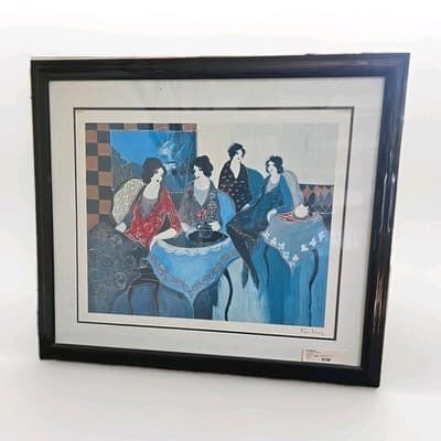 Itzchak Tarkay TWO BY TWO Signed Seriolithograph Approx 30x26 See DESCRIPTION - Image 1