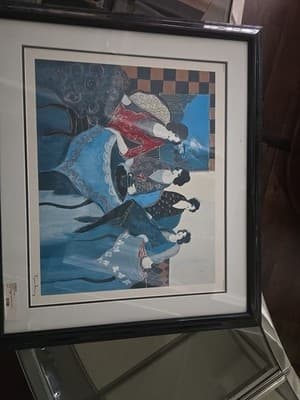 Itzchak Tarkay TWO BY TWO Signed Seriolithograph Approx 30x26 See DESCRIPTION - Thumbnail 8