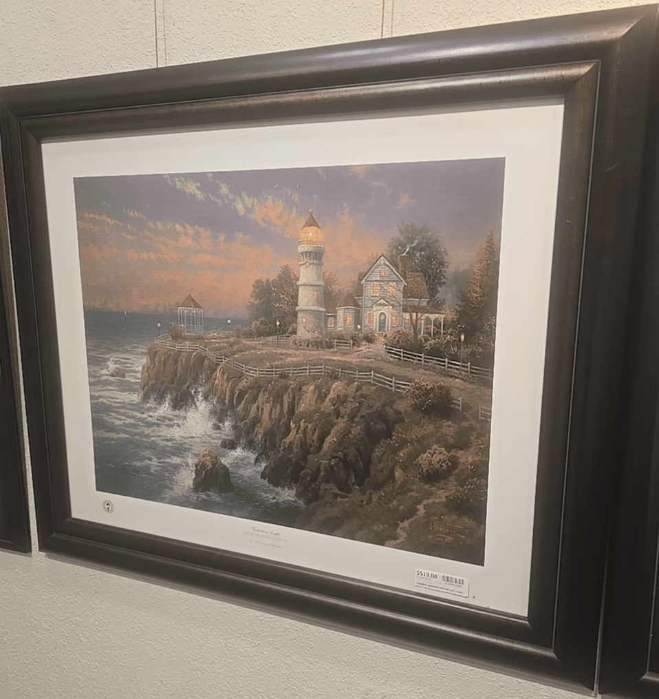 THOMAS KINKADE - HAND-SIGNED! VICTORIAN LIGHT SEASCPAE 47/510 I/P - Thumbnail 8
