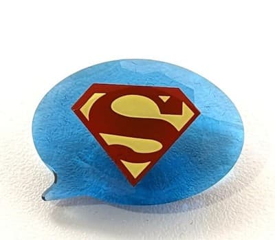 SWAROVSKI CRYSTAL SUPERMAN LOGO (GJE003720) - Image 1