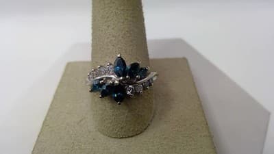 Lady's Diamond Cluster Ring 14 Diamonds 2.08 Carat T.W. 14K White Go (GJE003562) - Image 1