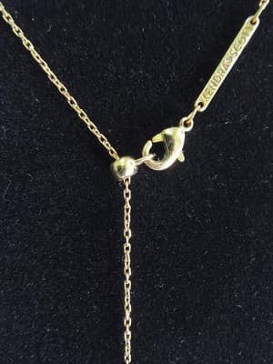 Moonstone Stone Necklace 10K Yellow Gold 3.79g (GJE003728) - Thumbnail 8