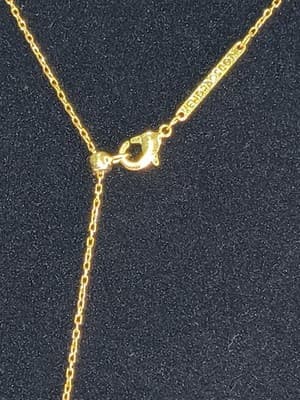 Moonstone Stone Necklace 10K Yellow Gold 3.79g (GJE003728) - Thumbnail 11
