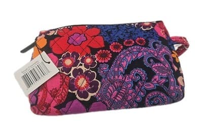 Vera Bradley Sunburst Floral Small Cosmetic Bag Pink Makeup EUC / Pencil bag New - Image 1