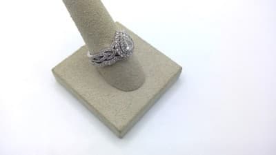 Lady's Diamond Wedding Set 142 Diamonds 4.31 Carat T.W. 14K White Go (GJE000547) - Thumbnail 5