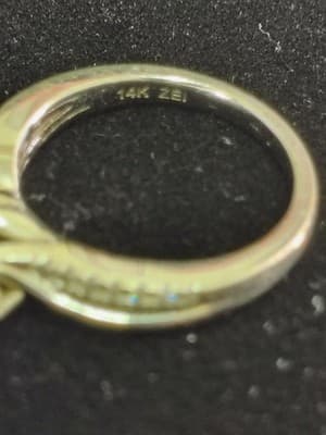 Lady's Diamond Solitaire Ring 17 Diamonds .53 Carat T.W. 14K White G (GJE003731) - Thumbnail 11