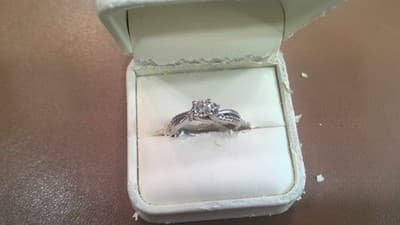 Lady's Diamond Solitaire Ring 17 Diamonds .53 Carat T.W. 14K White G (GJE003731) - Thumbnail 4