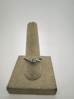 Lady's Diamond Solitaire Ring 17 Diamonds .53 Carat T.W. 14K White G (GJE003731) - Thumbnail 7
