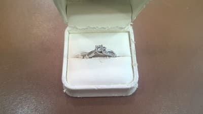 Lady's Diamond Solitaire Ring 17 Diamonds .53 Carat T.W. 14K White G (GJE003731) - Thumbnail 2