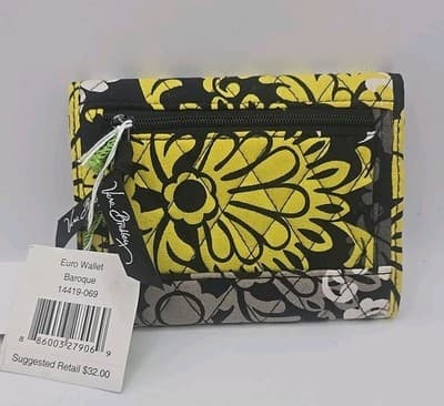 Vera bradley BAROQUE Wallet 14419069 NEW YELLOW, BLACK,BROWN - Image 1