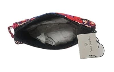 Vera Bradley Sunburst Floral Small Cosmetic Bag Pink Makeup EUC / Pencil bag New - Thumbnail 2