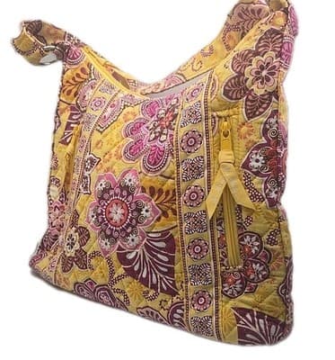 Vera Bradley Lisa B Hobo Shoulder Bag in Bali Gold - Thumbnail 5