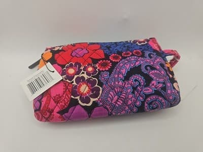 Vera Bradley Sunburst Floral Small Cosmetic Bag Pink Makeup EUC / Pencil bag New - Thumbnail 3