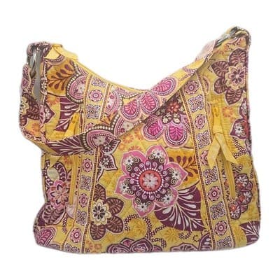 Vera Bradley Lisa B Hobo Shoulder Bag in Bali Gold - Thumbnail 4