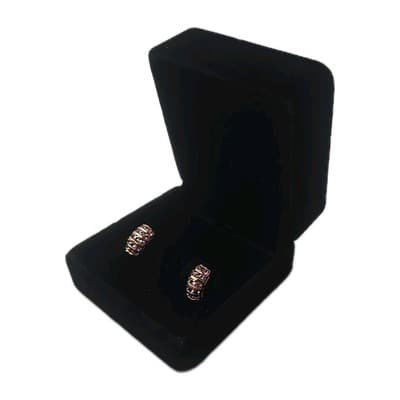 14k SOLID GOLD EARRINGS PINK SAPPHIRE 2.39CTW 30- ROUND CUT 2.52GRAMS - Thumbnail 9