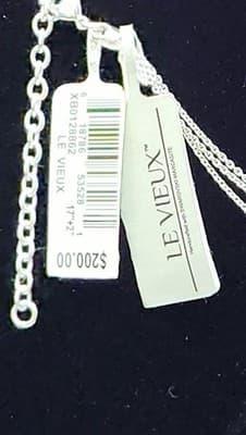Synthetic Turquoise Stone Necklace Silver Plate 16.45g (GJE003701) - Thumbnail 8