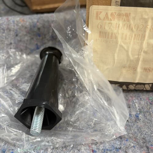 Kason 61740000258 4” Leg Plastic Blk 3/8” Flange - Thumbnail 4
