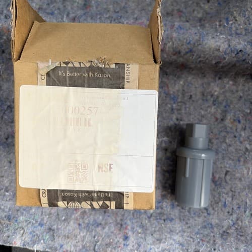 KASON GRAY PLASTIC ADJUSTABLE BULLET LEG FOOT 1-5/8 OD - Image 1