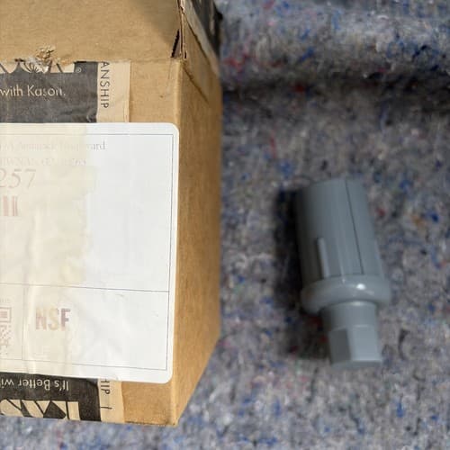 KASON GRAY PLASTIC ADJUSTABLE BULLET LEG FOOT 1-5/8 OD - Thumbnail 2