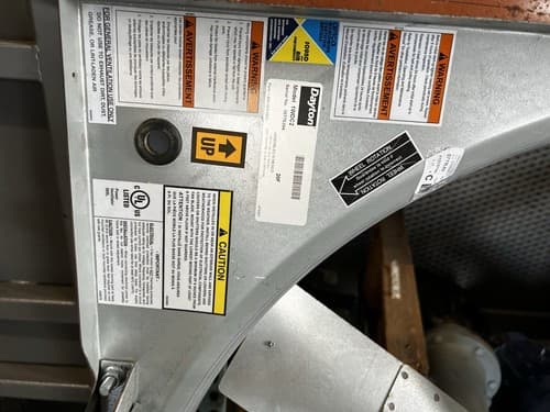 DAYTON 1WDC2 Exhaust Fan,36In Bl,Galv Steel,792 RPM 1WDC2 - Thumbnail 5