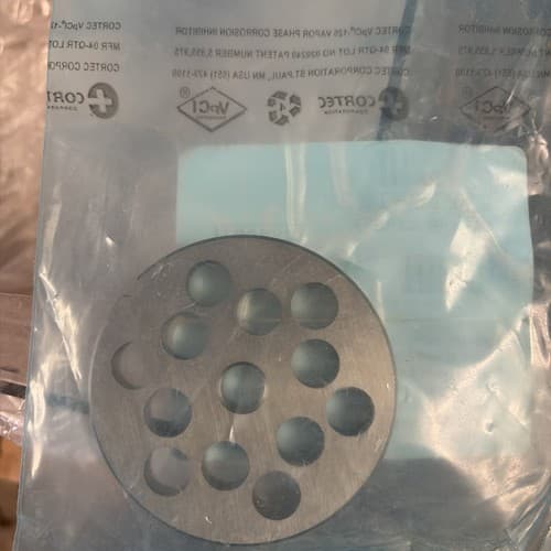 OEM Hobart 22PLT-1/2S #22 1/2" Stay Sharp Grinder Plate for 4822 Meat Choppers - Thumbnail 2
