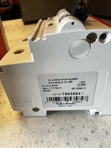 ABB circuit breaker S282UX-K6, 2 POLE - Thumbnail 2