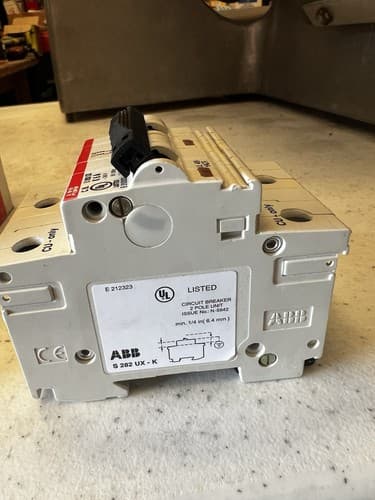 ABB circuit breaker S282UX-K6, 2 POLE - Thumbnail 4
