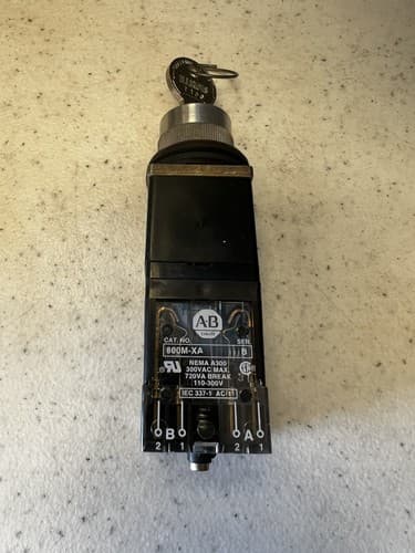 Allen Bradley 800MR-H33B Keyed Electric Panel Selector Switch - Thumbnail 3